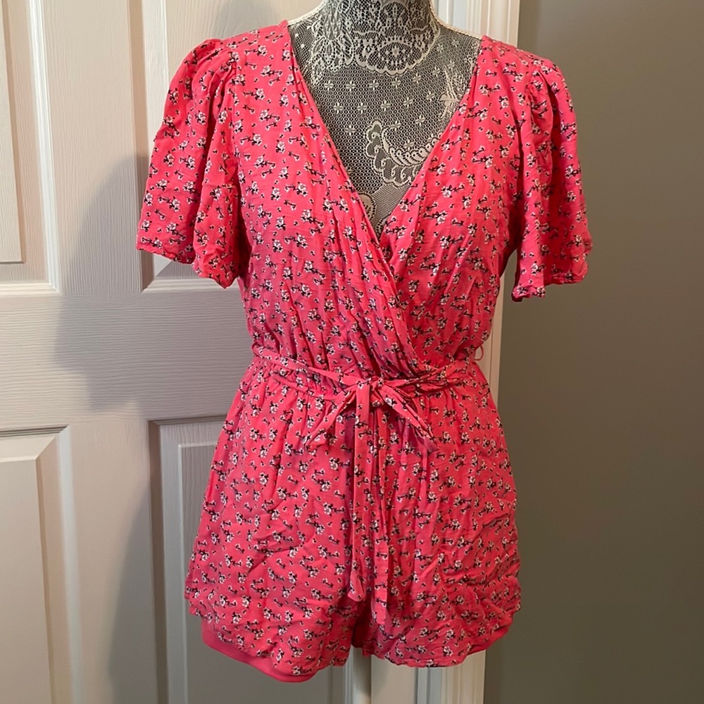 Trixxi Pink Flower Romper